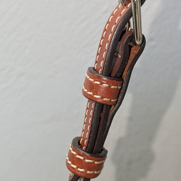 Dooney & Bourke green nylon and leather hand/shoulder bag. EUC! - Picture 3 of 12